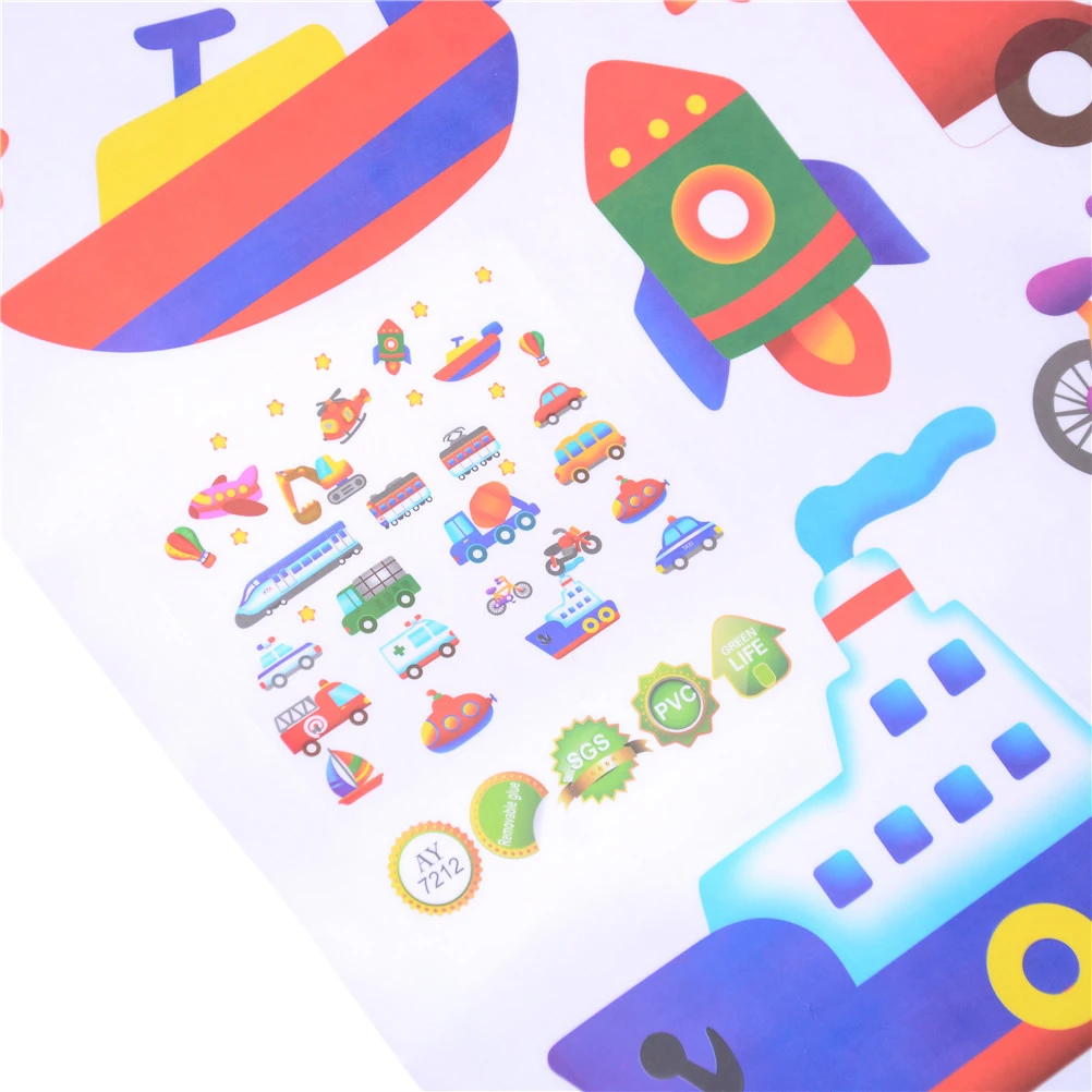 Домашний декор искусство ПВХ настенный стикер автомобили наклейки для детской