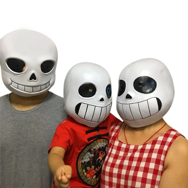 Takerlama игра «Undertale» маска жесткий латекс Косплэй шлем Санса для наращивания на всю голову маски вечеринка Хэллоуин Опора для взрослых и детей Карнавальная маска