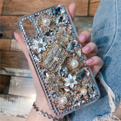 Роскошный блестящий чехол со стразами в виде тыквы для Samsung Galaxy S21 S20 Ultra S10 S9 S8 Plus Note