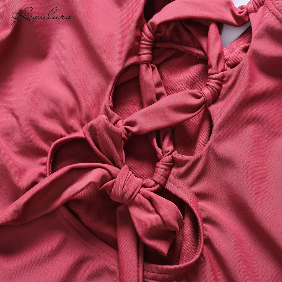 2019 летняя пляжная одежда ROSIELARS сексуальный цельный женский купальник Модный