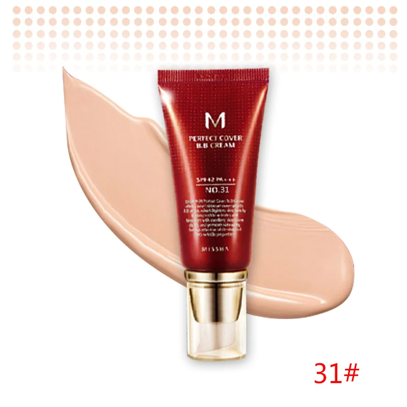 Оригинальная корейская косметика MISSHA M идеальное покрытие BB крем 50 мл SPF42 PA+++(#13,#21,#23,#31) тональный крем для макияжа CC Cream - Цвет: NO.31 Golden Beige