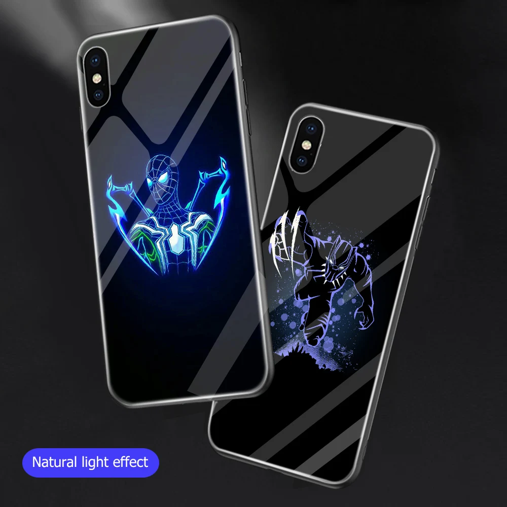 Ciciber Marvel Железный человек Капитан Америка Черная пантера для IPhone 11 Pro XR X XS MAX