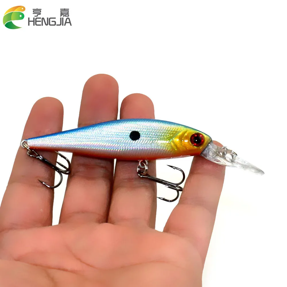 HENGJIA 10 видов цветов Рыболовная Приманка Minnow пластиковая твердая приманка