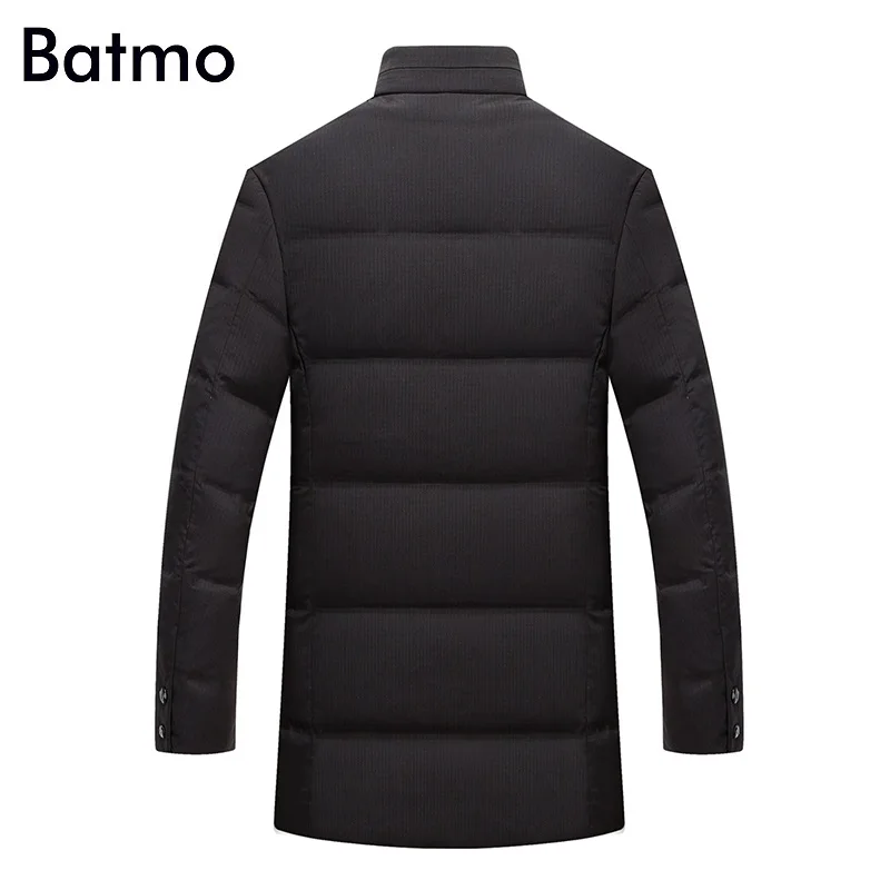 Мужская куртка пуховик Batmo зимняя на белом утином пуху большой размер M L XL XXL XXXL 8903