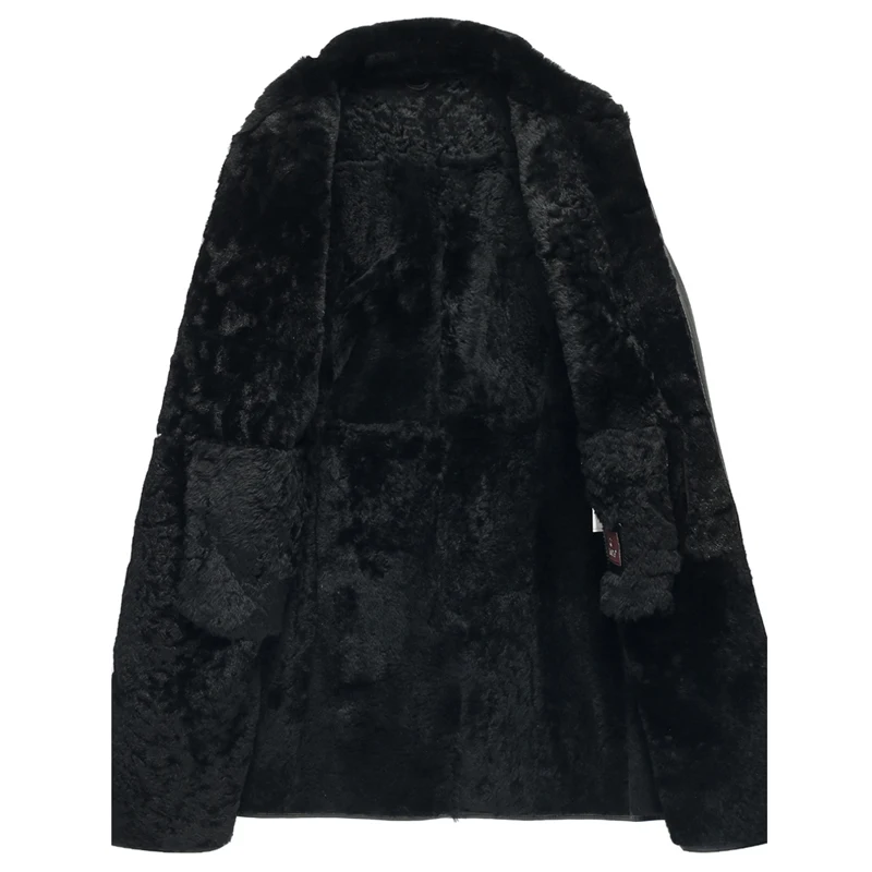 Мужская Меховая куртка из овечьей кожи длинная теплая парка TJ19|parka long|parka parkaparka long