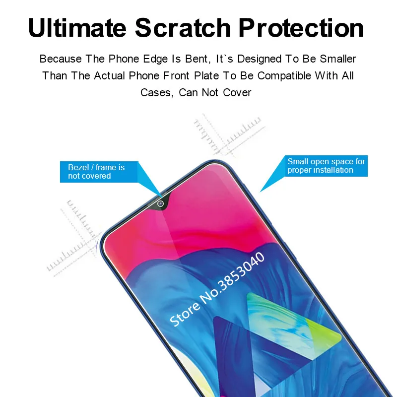 Закаленное стекло для samsung Galaxy M20 M205F-DS защита экрана 2.5D 9H на телефон защитное |