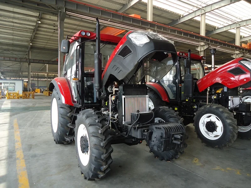 130hp 4WD большой сельскохозяйственный трактор с кабиной и кондиционированием воздуха