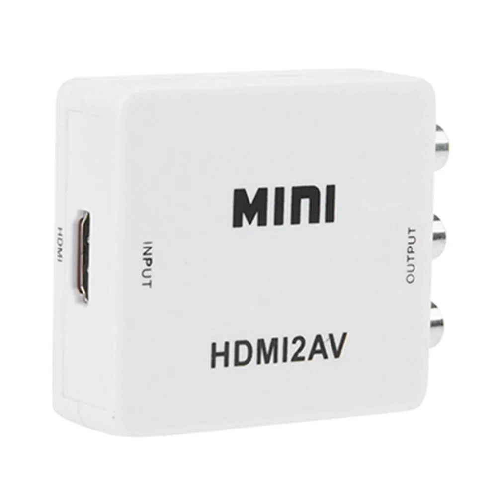 2018 новое качество мини HDMI к Мини Композитный CVBS RCA AV видео конвертер адаптер