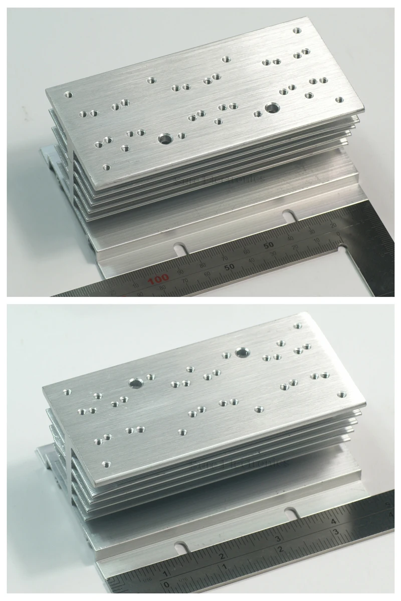 Светодиодный светильник 10/20 Вт, фотолампа с 35 отверстиями, высокая мощность, с винтами, L120 * W60 * H50 мм, радиатор для светодиодов