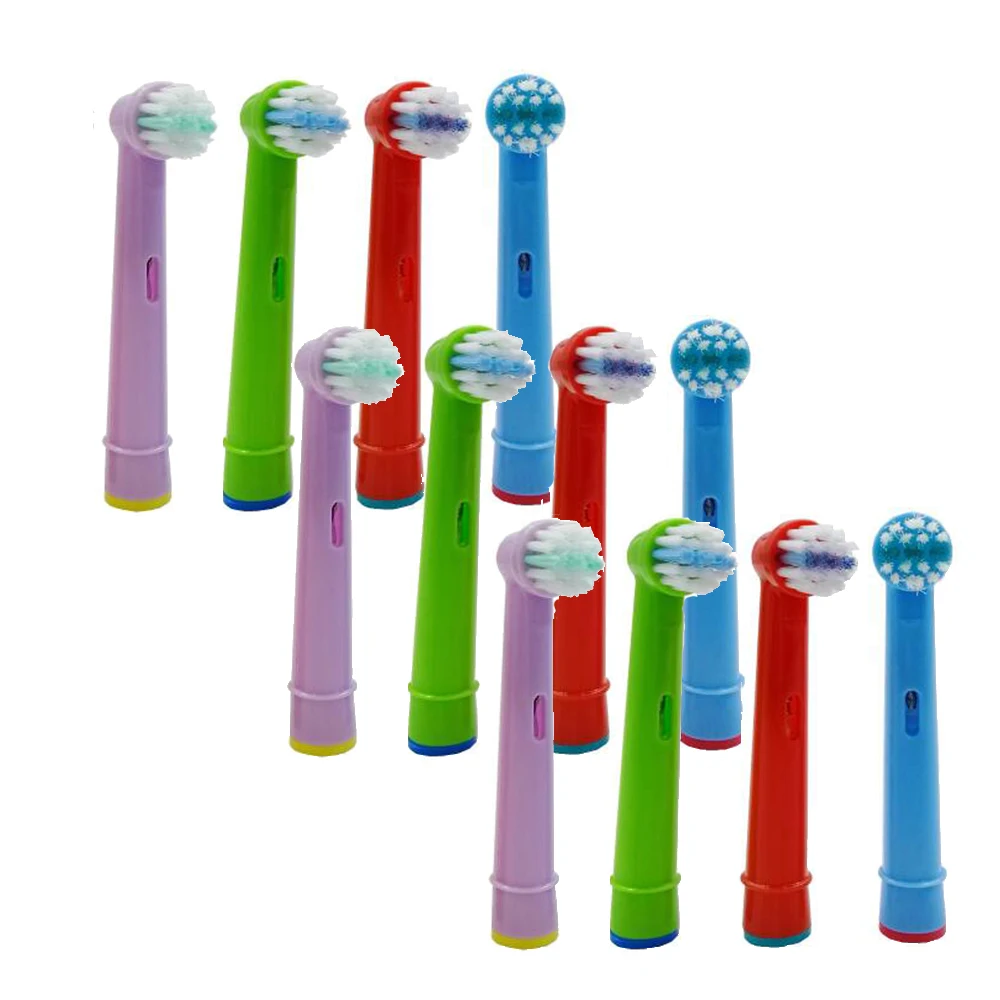 12 шт. сменные головки для детской зубной щетки Oral B D19 OC18 D811 D9525 D9511 D25 D30|tooth brush heads|tooth
