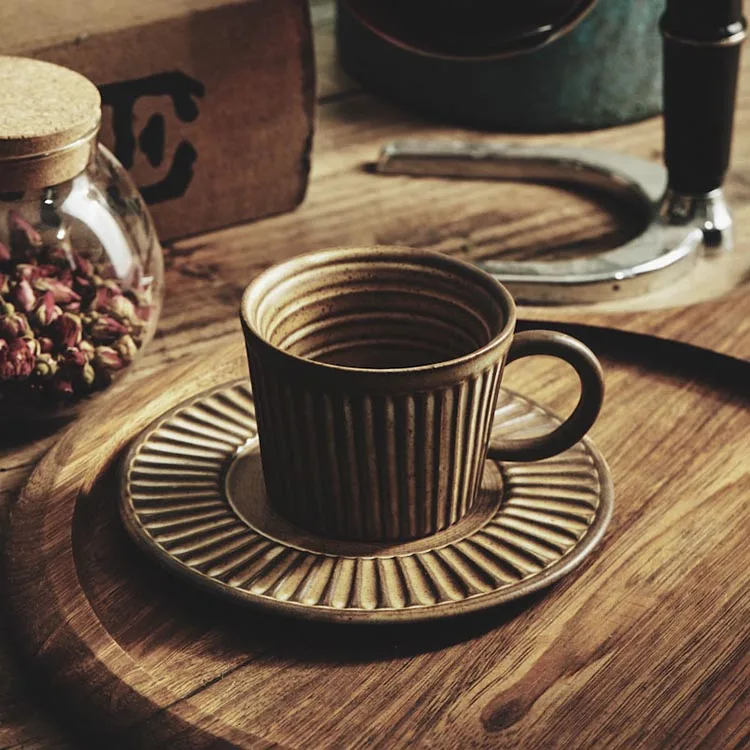 150 мл Цзиндэчжэнь ручной работы, керамика Drinkware Винтаж грубая керамика концентрат Кофе чашки завтрак молоко кружка Cafe Кофе кружки