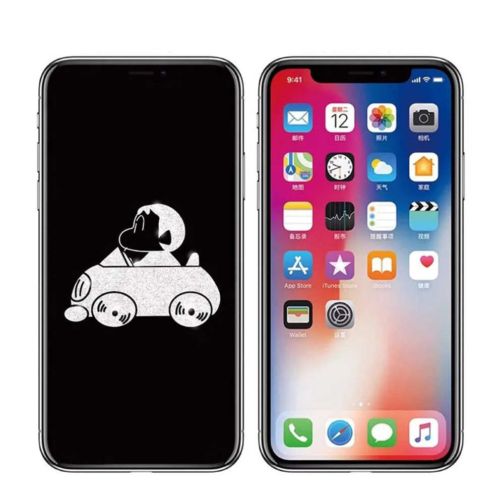 B6 9D Закаленное стекло протектор экрана для iPhone X XS Max XR противоударный Экстра чувствительный сенсорный телефон аксессуары полная защитная пленка - Color: B6