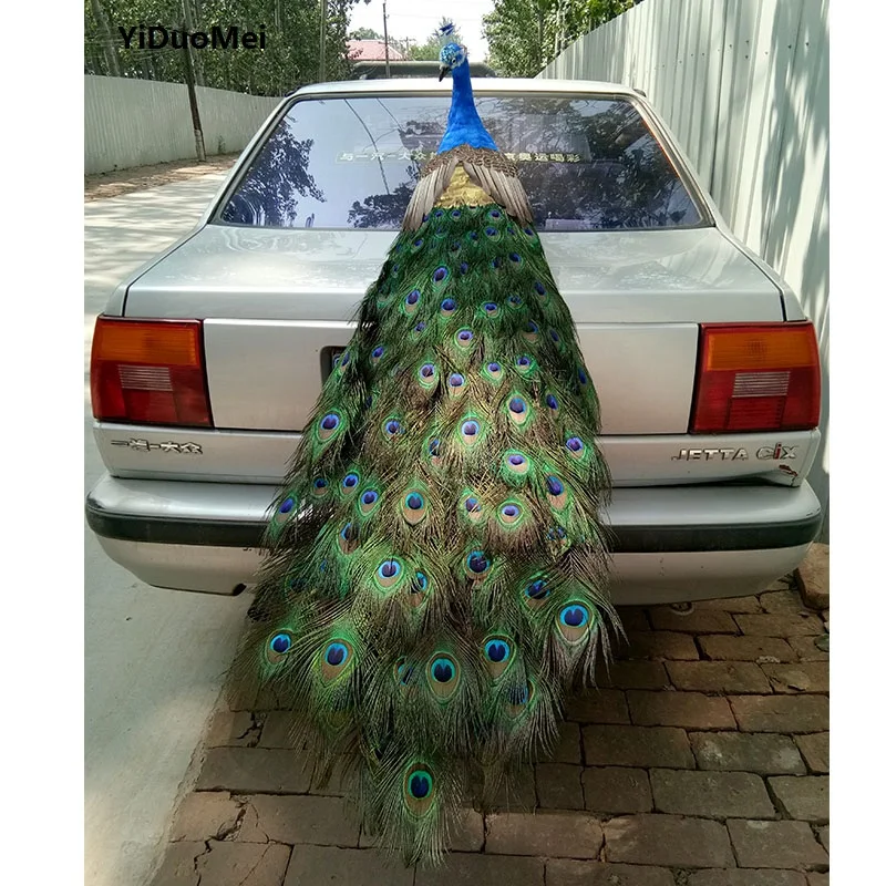

artificial bird peacock model large 150cm beautiful feathers peacock handicraft,prop,home decoration gift p1601