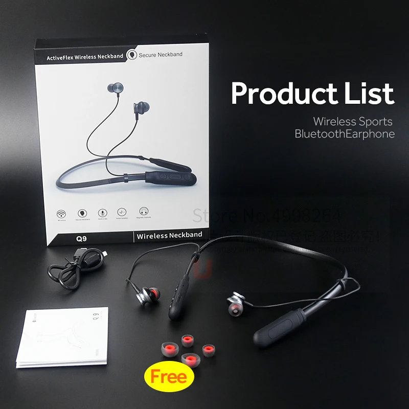 UBeamer Bluetooth v5.0 наушники Q9 новейшие беспроводные наушники водонепроницаемые наушники с микрофоном стерео для i10 вызова/спорта