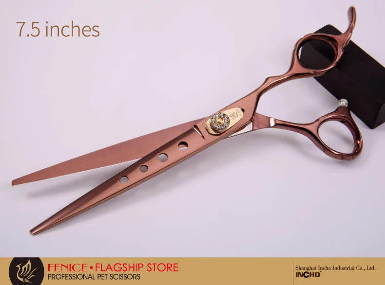 Fenice 7,0 7,5 8,0 дюймов профессиональные JP440C стрижка кошек и собак Ножницы Прямые Ножницы