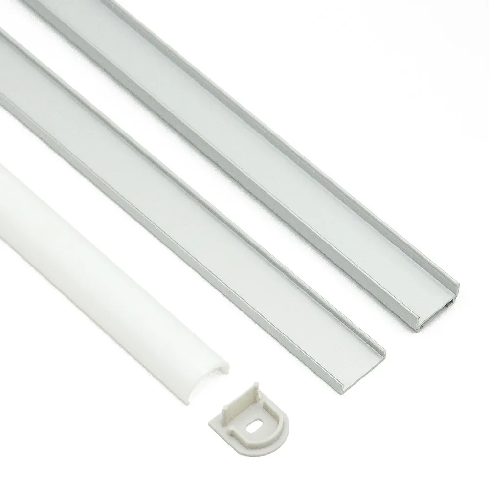 

120 degree Led Tape Light Channel Aluminium Profile Gypsum Wall decoration with OVAL diffuser for Led Strip for kitchen cabinet