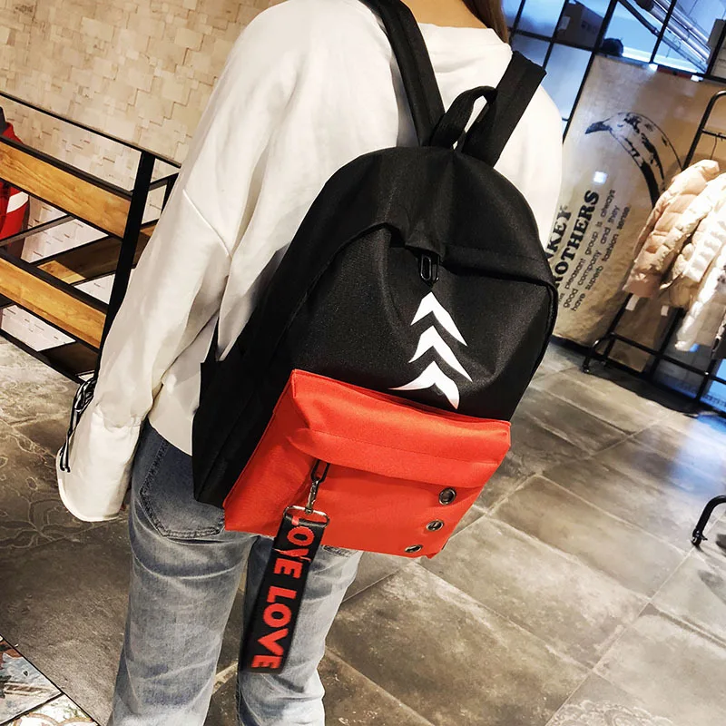 Рюкзак женский Большая вместительная цветная Студенческая сумка оптовые