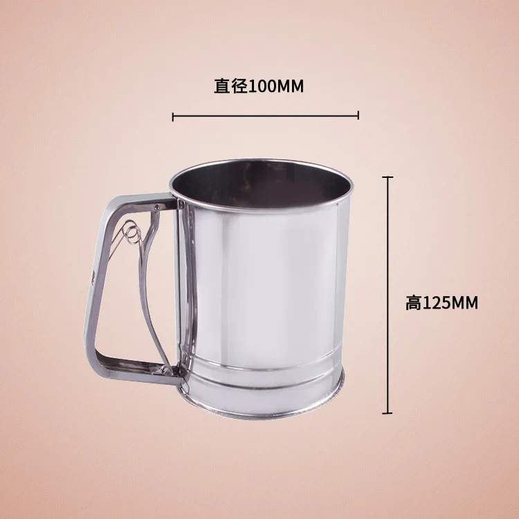 

BAKEST Middle Size Stainless Steel Multi-Functional Powder Sieve Flour Sifter Pastry Baking Tools