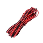 Электрический провод 22 awg, 2-контактный Удлинительный кабель, удлинитель из луженой меди с изоляцией из ПВХ для светодиодов ленточный кабель, красный, черный провод