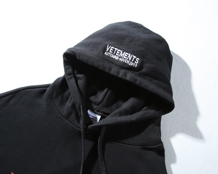 Vetements толстовки мужские хип-хоп скейтборд зима Канье Джастин Бибер Харадзюку