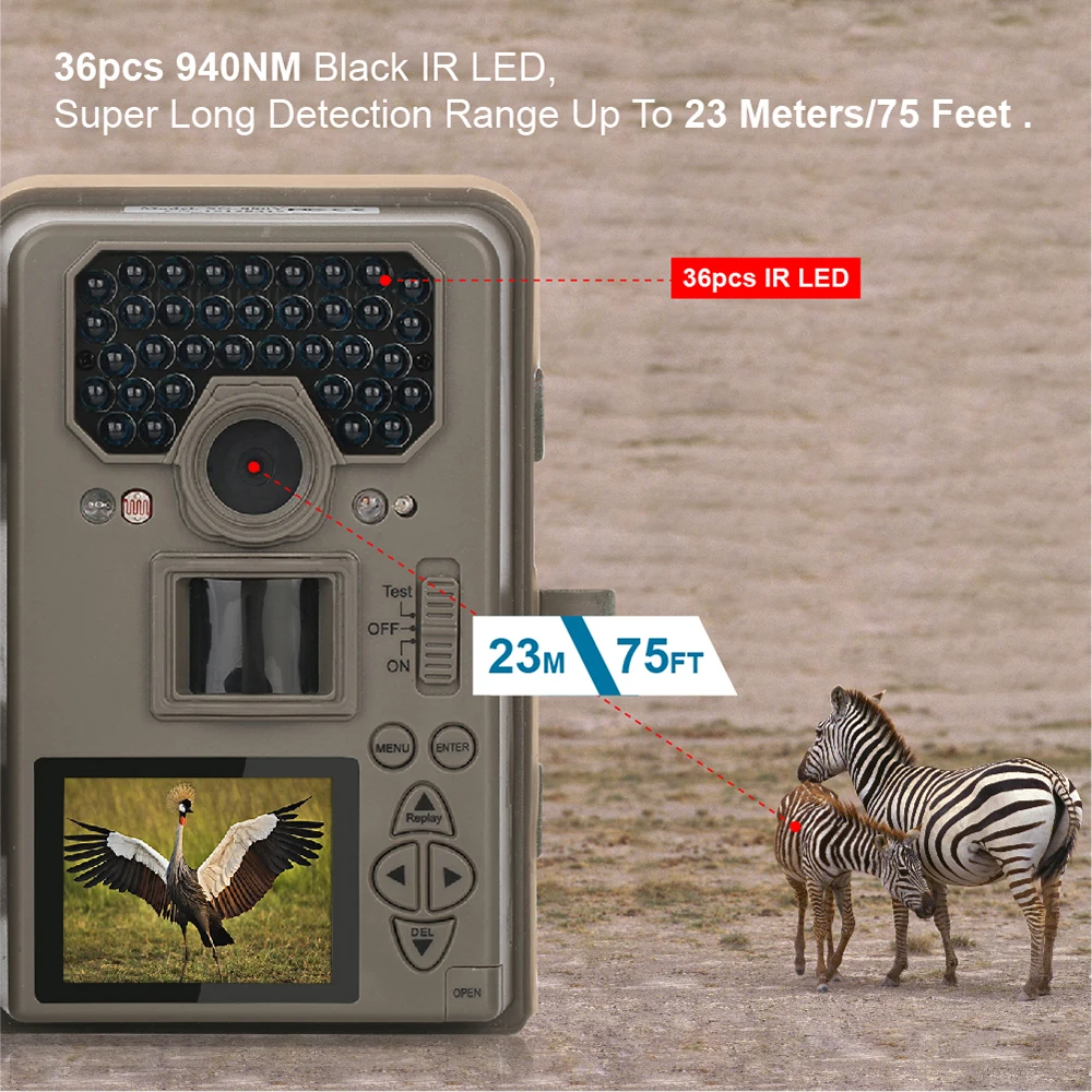 12MP без свечения цифровая охотничья камера движения Трейл дикая ловушка игровая s