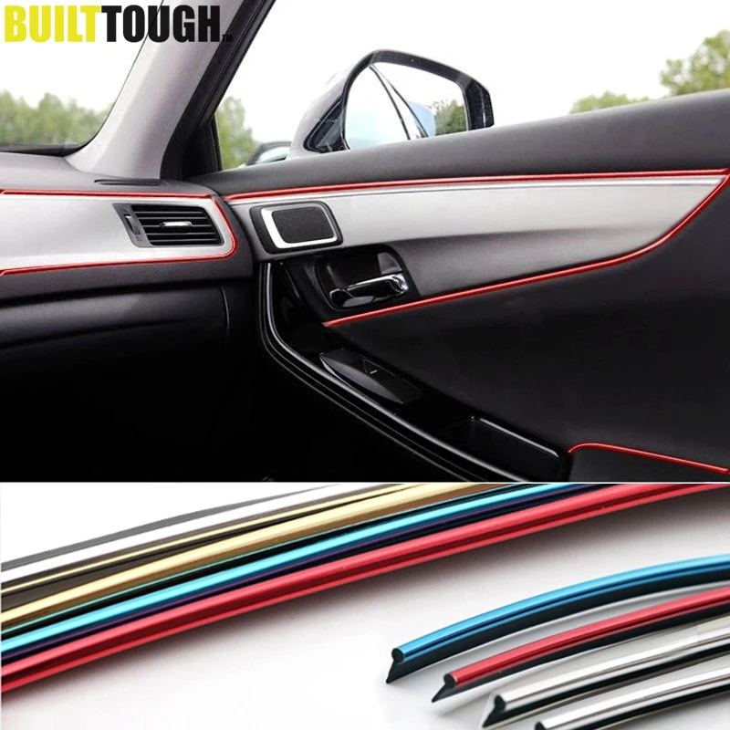 Автомобильная наклейка 5 м полоса центральная консоль автостайлинг для Vw Polo Renault