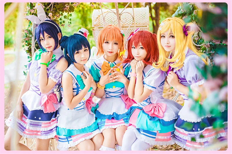 Love Live! Солнце Aqours 1 Во первых всех членов пения песня косплэй костюм вечерние