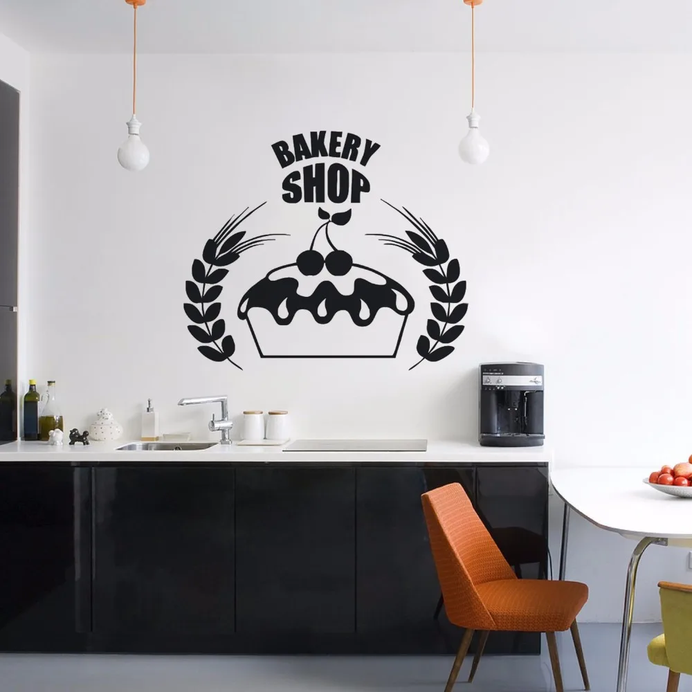Кондитерской под заказ наклейка на стену с логотипом Bakeshop Декор Кухня кафе