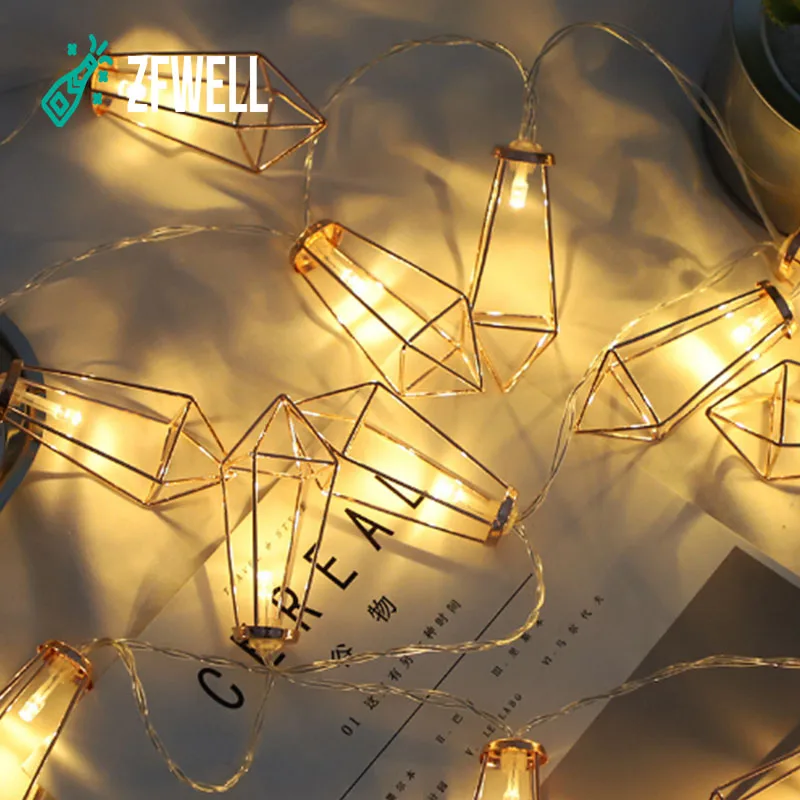 ZFWELL 1 шт./лот LED из кованого железа капли воды свет гирлянда компоновка вечеринка