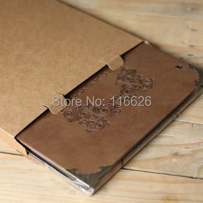 Высококачественная Обложка из искусственной кожи ручной работы фотоальбом