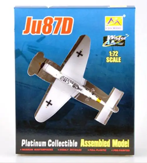 WW2 German Junkers Ju 87 Stuka dive bomber plane aircraft assembled Easy model |