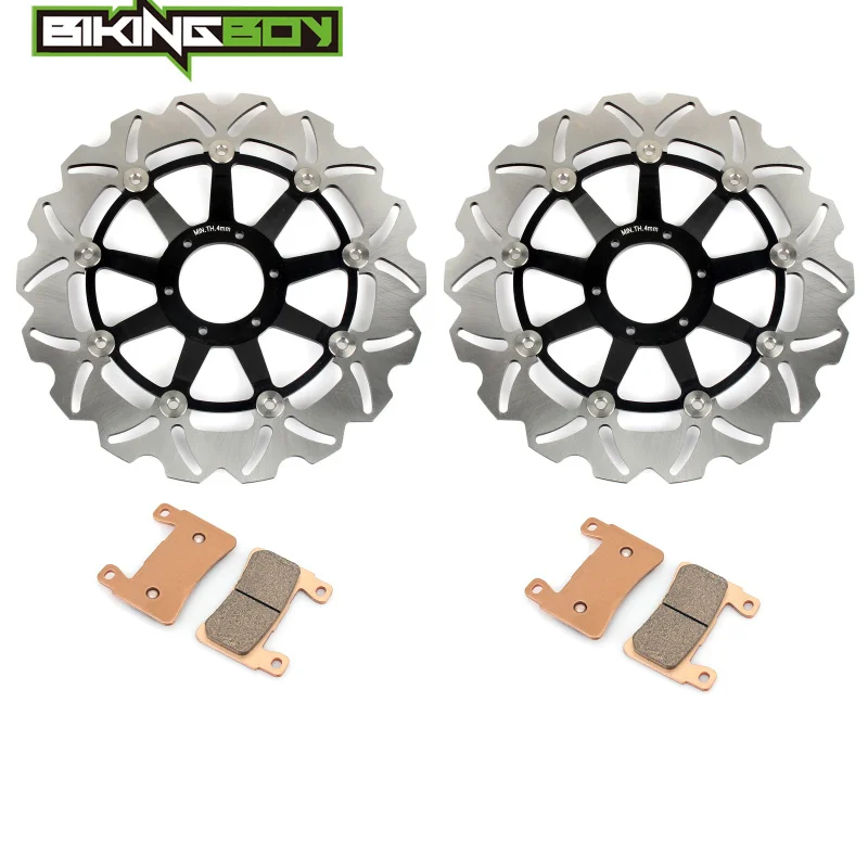 BIKINGBOY для HONDA CBR600F 99 00 CBR 600 SuperSport F4 1999 2000 передние тормозные диски роторы колодки