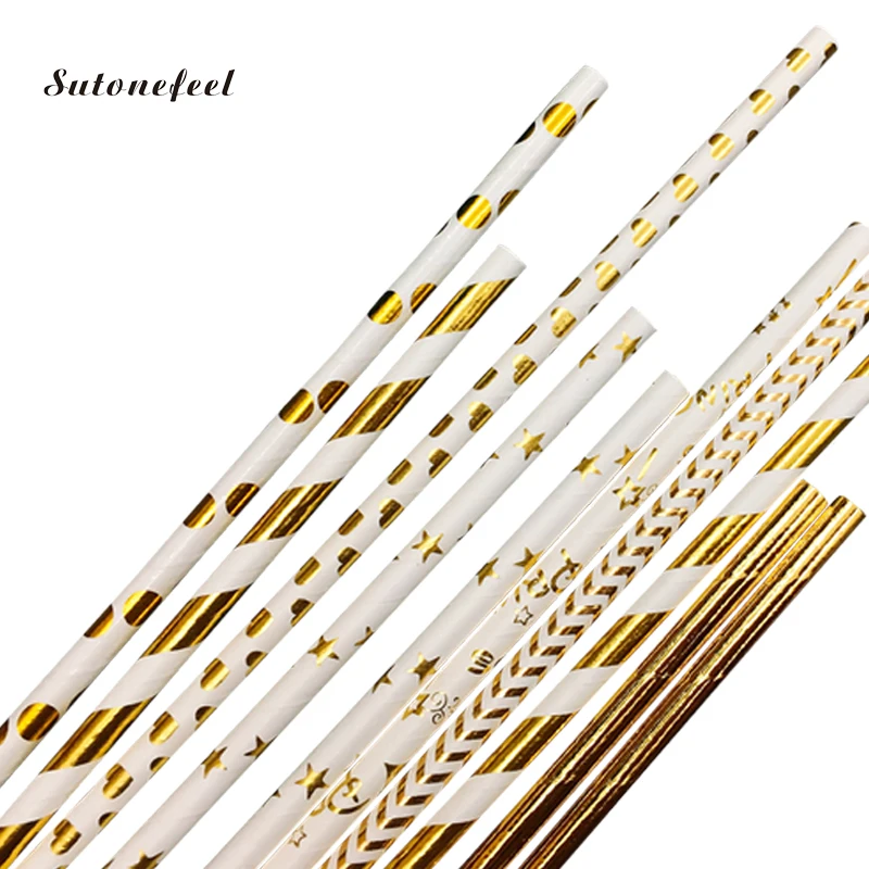 100 шт. одноразовые бумажные соломинки с принтом сердца для конфет аксессуары бара