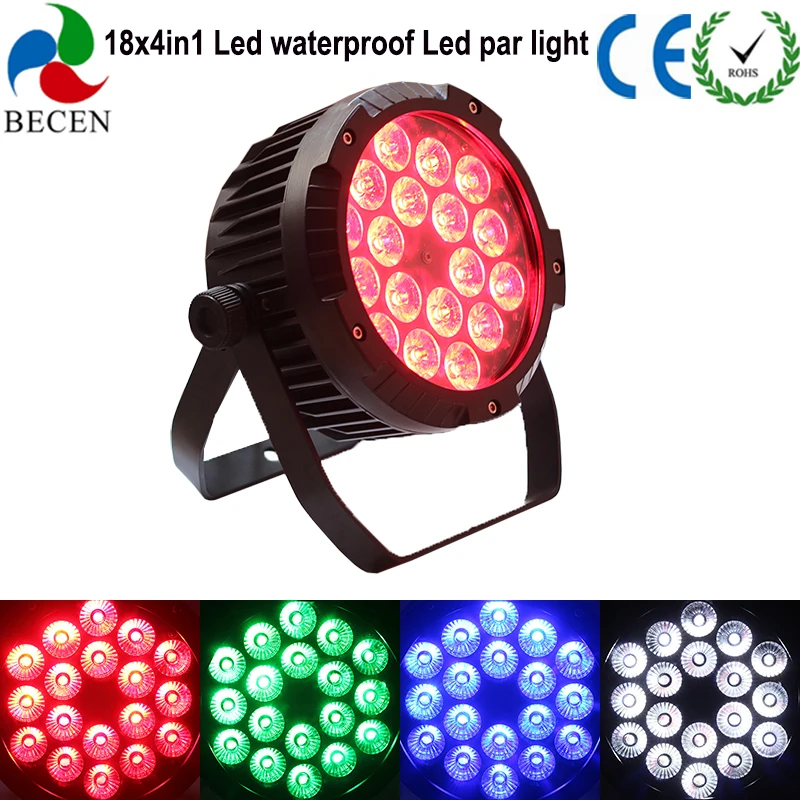 Светодиодный сценический светильник 18X10 Вт RGBW 4в1 светодиодный Par Can Light