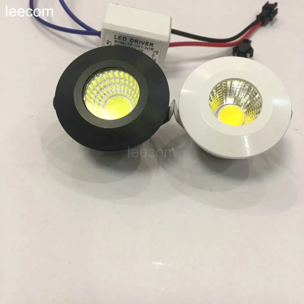 10 шт./лот диаметр 40 мм светодиодный мини светильник для шкафа точечный 3 Вт