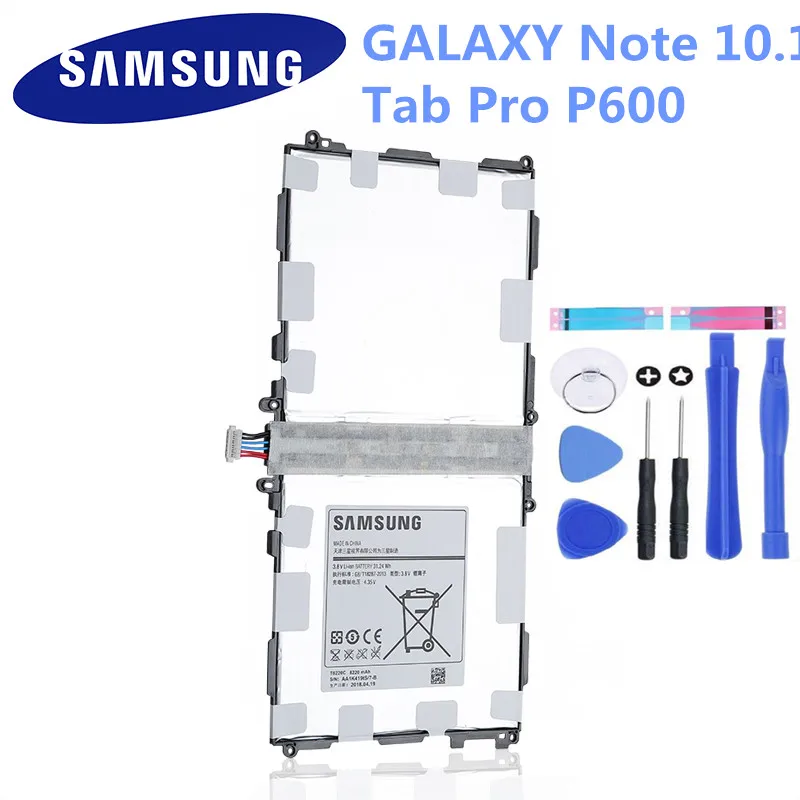Оригинальный аккумулятор для планшета Samsung T8220E 8220 мА/ч GALAXY Note 10 1 Tab Pro P600 P601 P605 SM