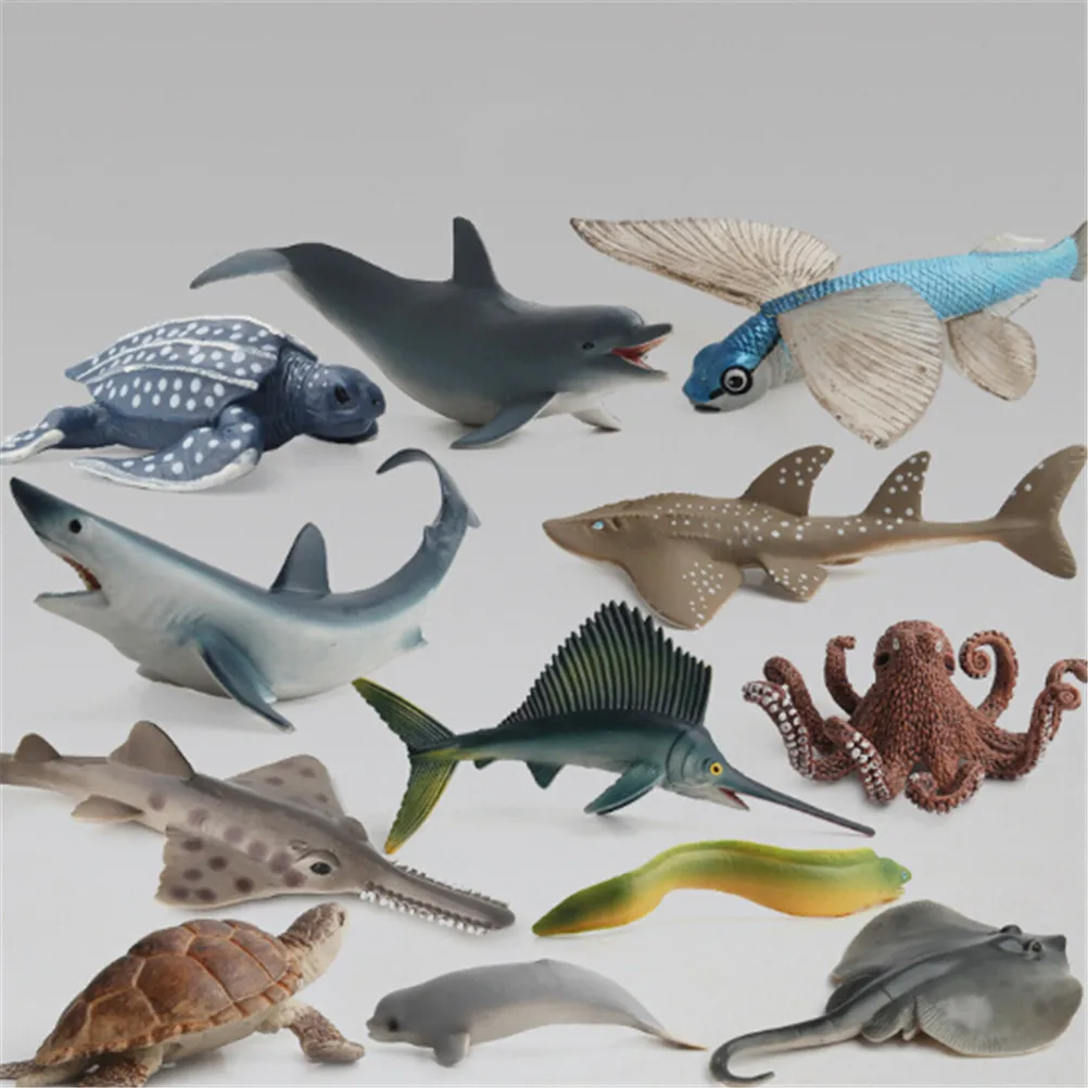 Оригинальный океан sealife животное фигурка животных игрушка Акула Осьминог