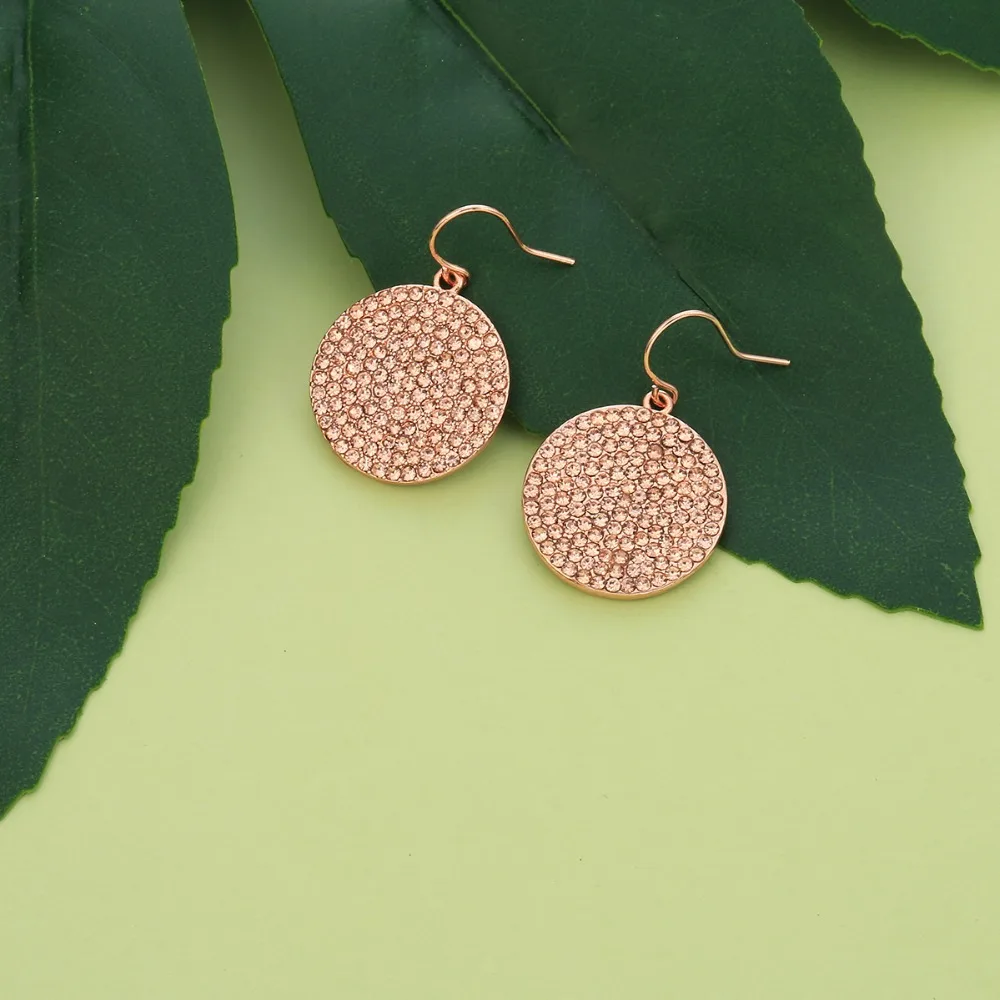 Full Clear CZ Crystal Drop Earrings Classic Rose Gold Personality Fashion Shining Jewelry Gifts Aretes De Mujer 2019 | Украшения и