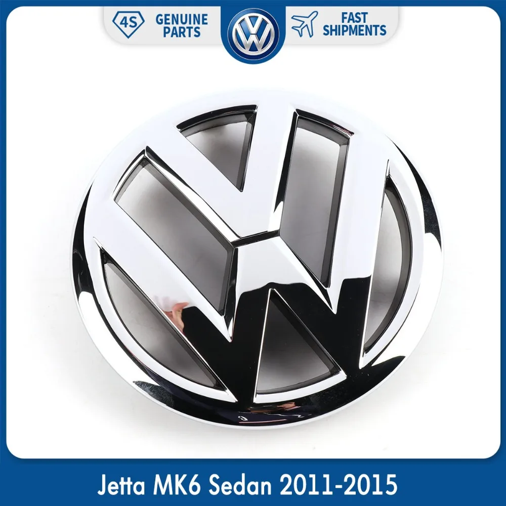 

Car Auto 130mm VW Emblem Chrome OEM Front Grille Badge Sticker For Volkswagen Jetta MK6 Sedan 2011-2015 5C6 853 601 5C6853601ULM