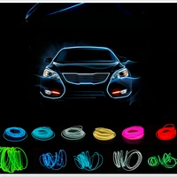 jurus 5meters car interior lighting auto led strip el wire rope auto atmosphere decorative lamp flexible neon light diy
