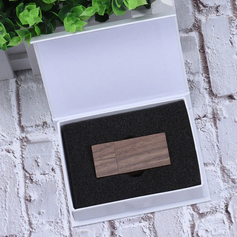 Walnut wood JASTER Custom с логотипом, USB 2,0 Флешка 64 ГБ 32 ГБ 16 ГБ 4 ГБ флешки для свадебной фотографии(более 10 шт бесплатный логотип - Цвет: Walnut wood
