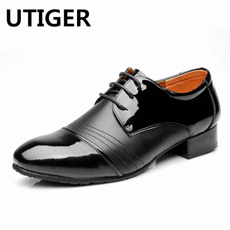 Мужские туфли для бальных танцев из натуральной кожи танцевальные