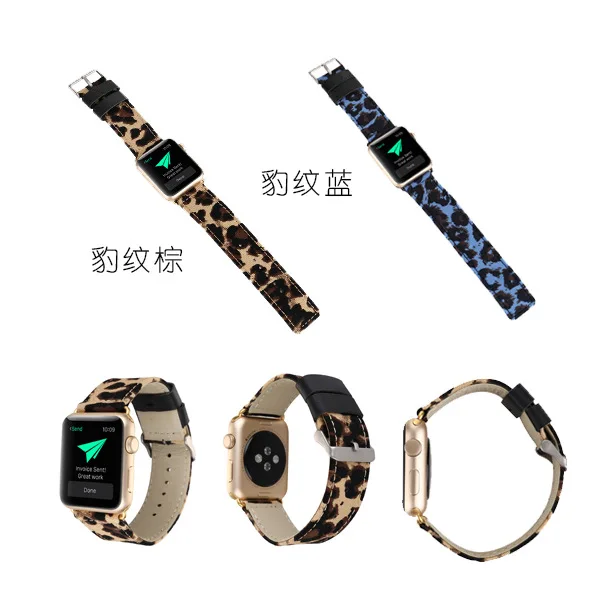 Новинка 2018 Леопардовый ремешок для телефона Apple Watch Iwatch 5 4 3 2 42 мм/38 мм | Наручные