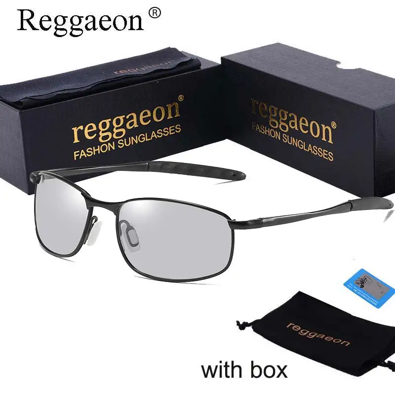 Роскошные поляризационные солнцезащитные очки хамелеоны reggaeon фотохромные