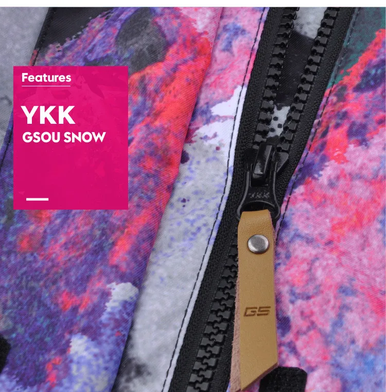 Сноуборд лыжный костюм Gsou Snow женский зимний горнолыжный костюм,женский сноубордический костюм,женская спортивная зимняя горнолыжная одежда,горнолыжный костюм женский,спортивный костюм женский