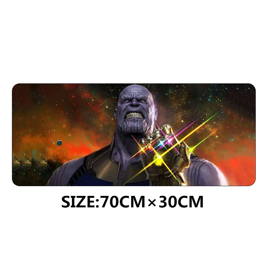 SIANCS 70*30 см Коврик для мыши Мстители Бесконечность войны аниме игровой XL Большой Grande коврик для мыши геймерский коврик для клавиатуры танос Железный человек - Цвет: 10