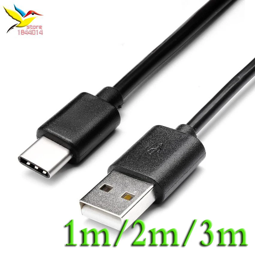 100 шт. 1 м 2 3 длинный белый Type-C Тип C USB кабель для синхронизации данных и зарядки