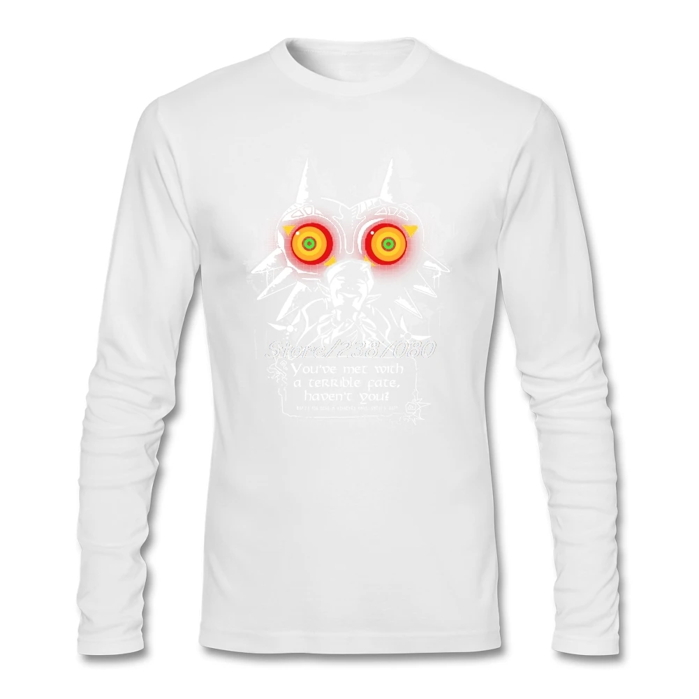 Majoras маска игры Футболка с длинным рукавом Мужская одежда футболки для всей семьи