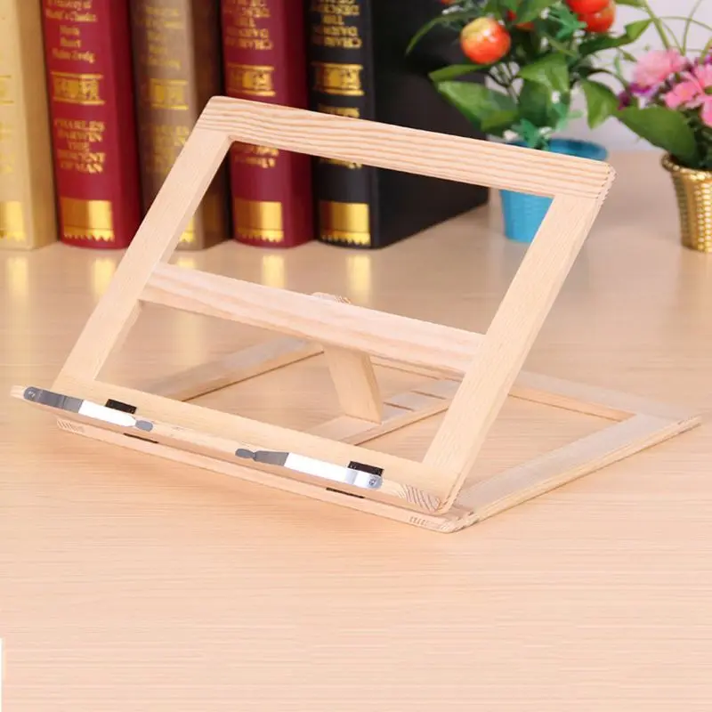 Деревянная рамка для чтения книжная полка кронштейн книг планшетный ПК