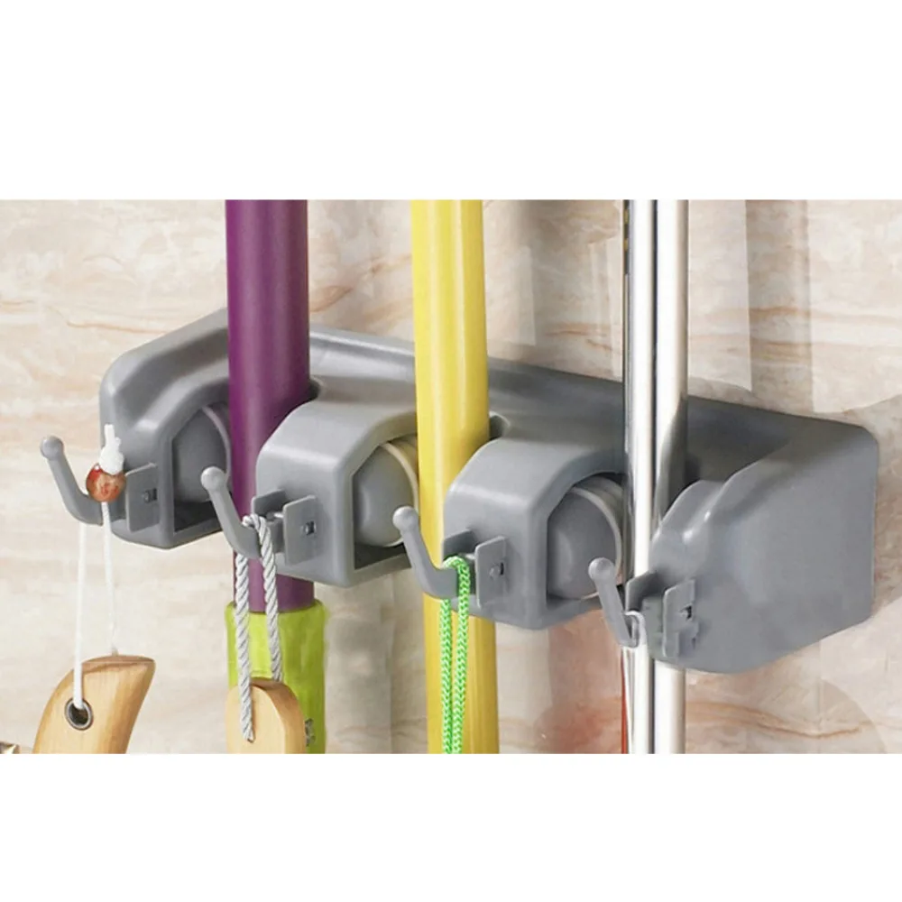 Многофункциональная настенная вешалка для кухни 3 позиции 4 крючка держатель